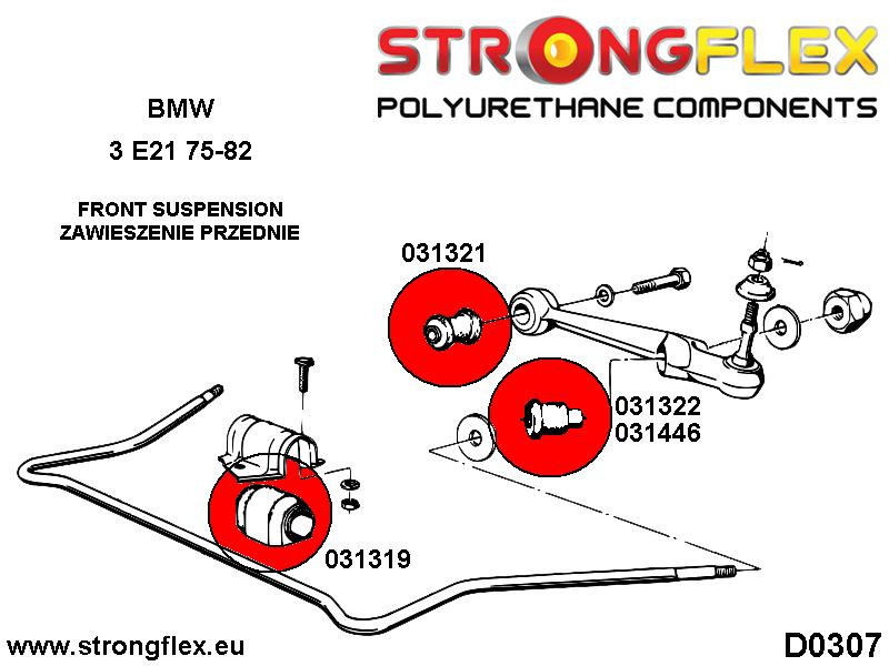 Front Anti Roll Bar Montage Bush Sport