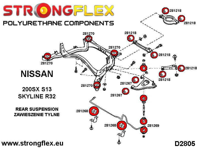 Hinterer Anti-Rollbar-Link-Buschsport