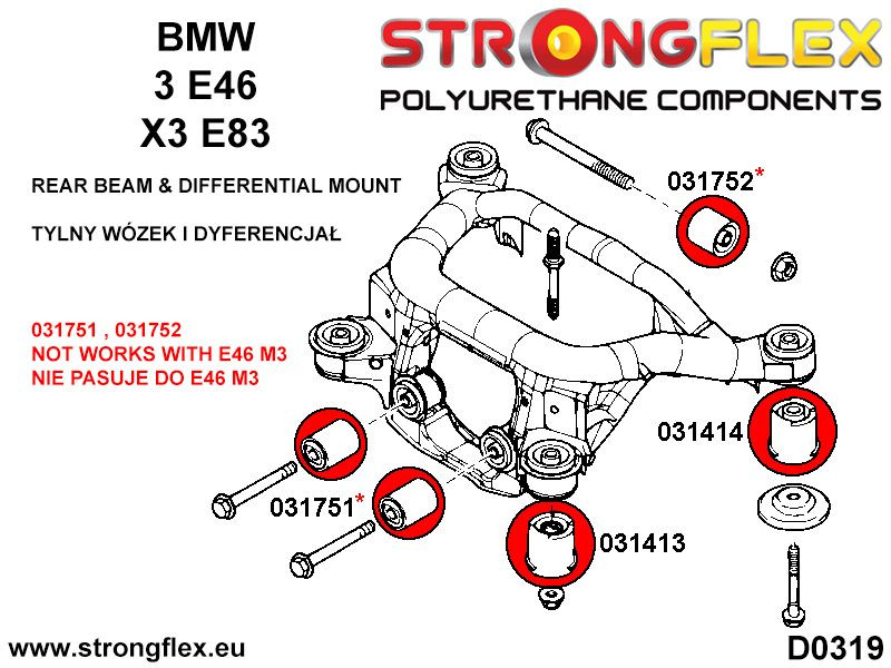 Hinterer Subframe-Hinterbuchse-Sport