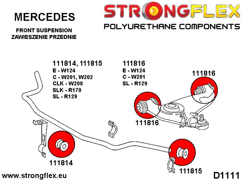 Front Anti Roll Bar - innerer Bush Sport