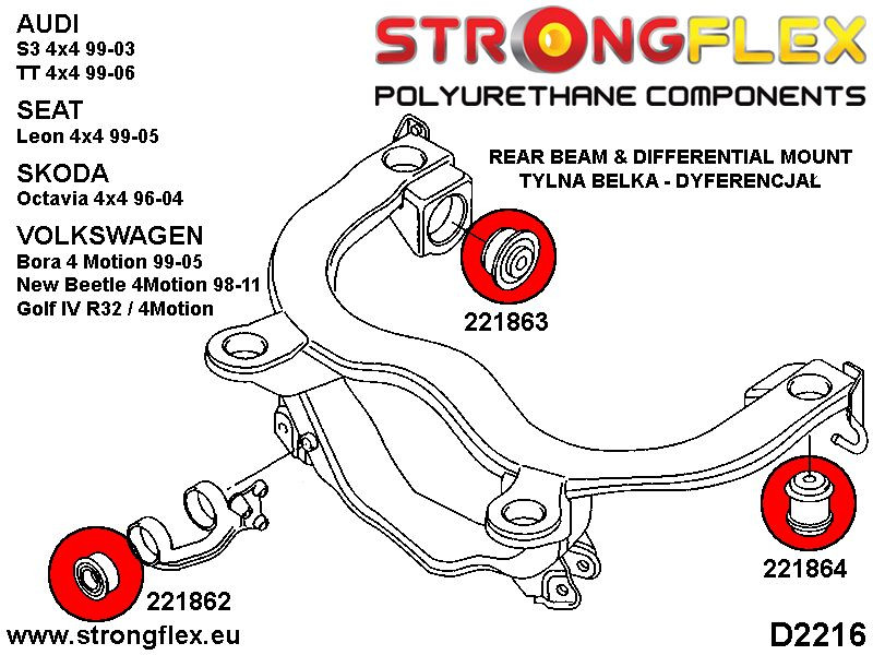 Hinterer Subframe Bush Sport