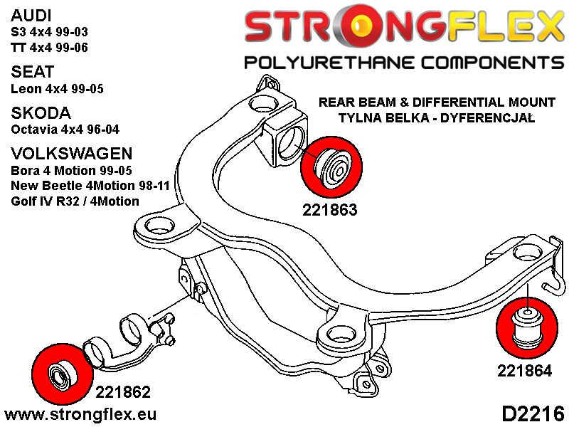 Hinterer Subframe Bush Sport