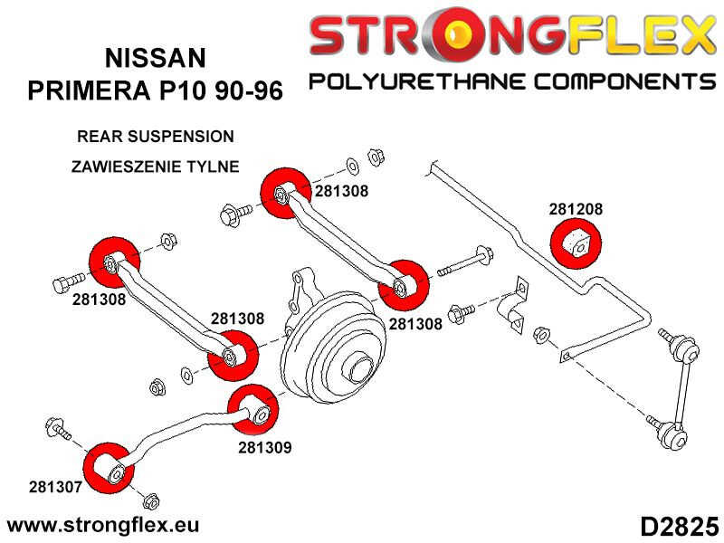 Hinterer nachlaufender Arm zum Hub Bush Sport
