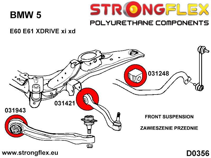 Frontradiusarm zum Chassis Bush Sport