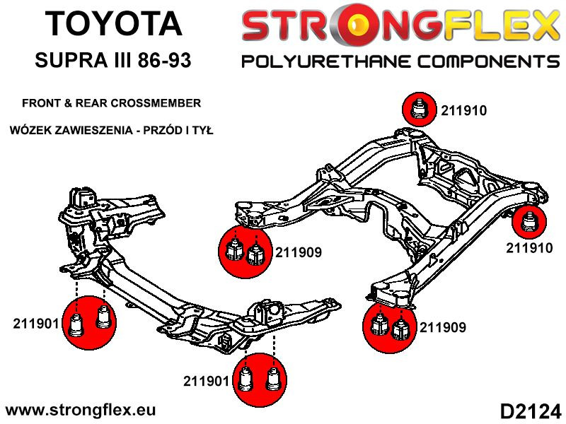 TOYOTA SUPRA MK3 Front Subframe Busch