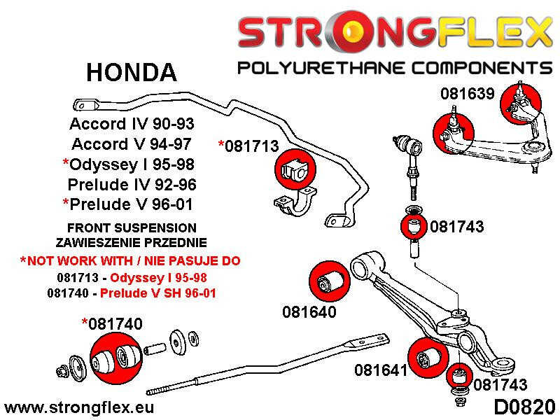 Front-Suspension Bush-Kit Sport