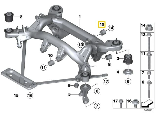 IRP Differential buchse Aluminium BMW E46 M3