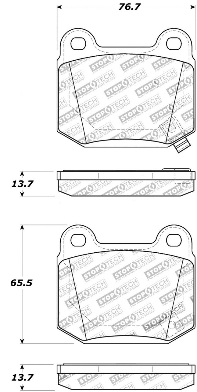 Subaru wrx sti (brembo) (01->) hinten