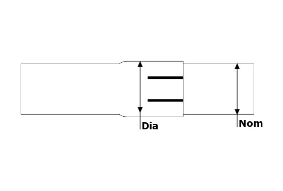 Bandklemme 57 mm Rostfrei