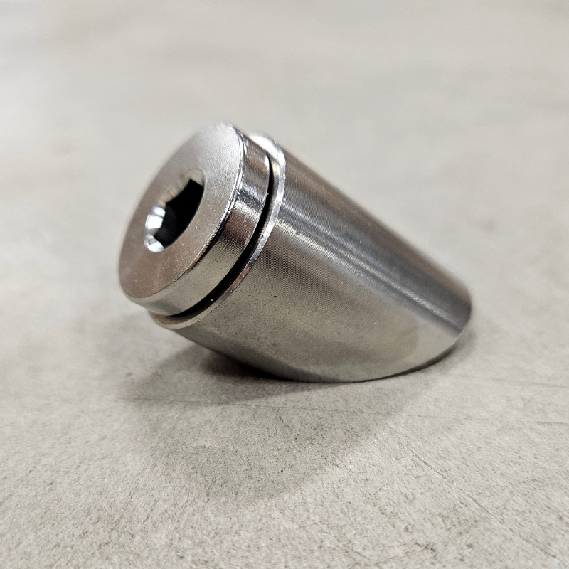 Gebogene Lambdamutter M18x1,5 Edelstahl (45°)