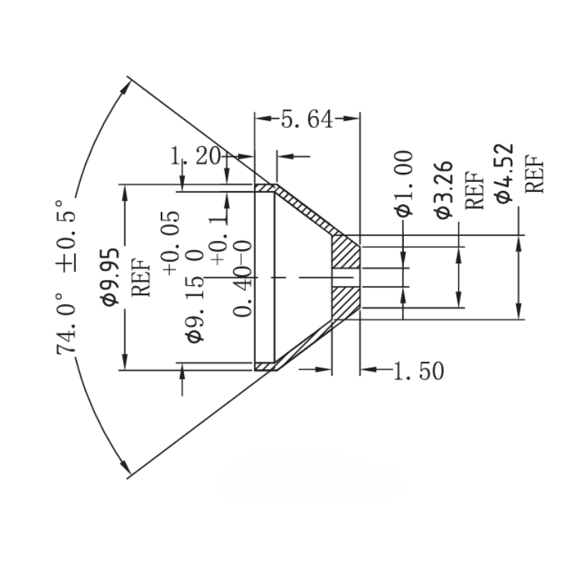 1,0 mm Öldrosseladapter AN4