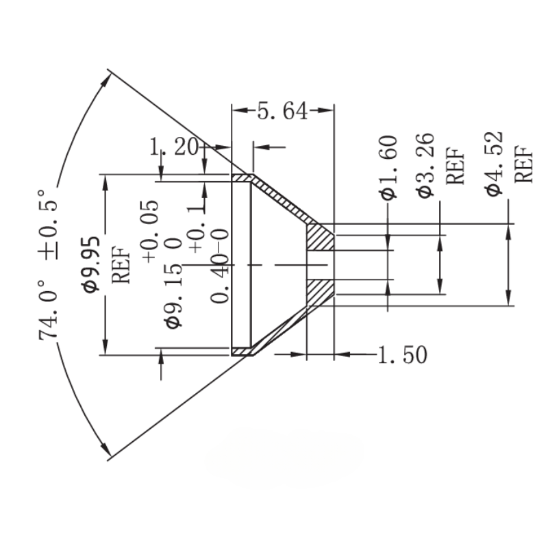 1,6mm Öldrosseladapter AN4