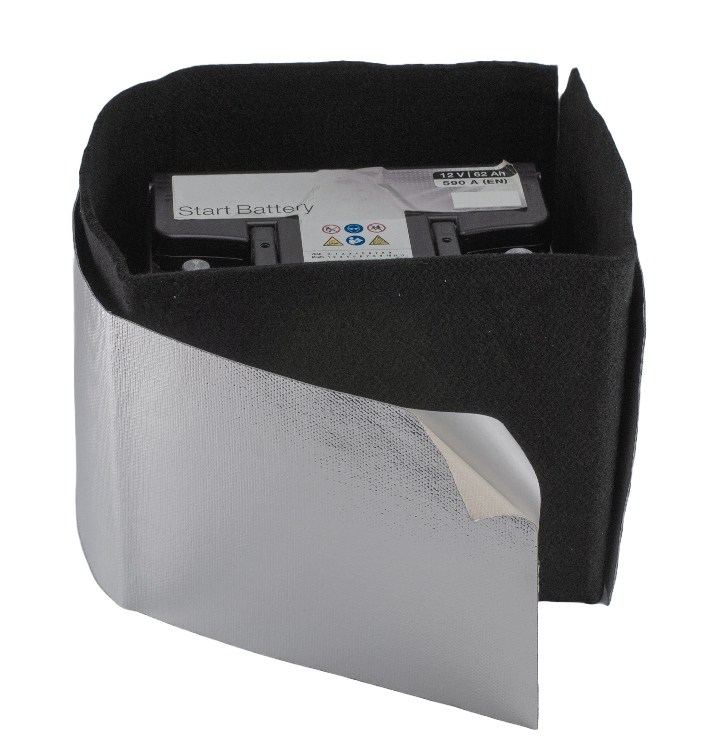 Hurricane Hitzeschutz für Batterie 200mm x 1000mm - Aluminium