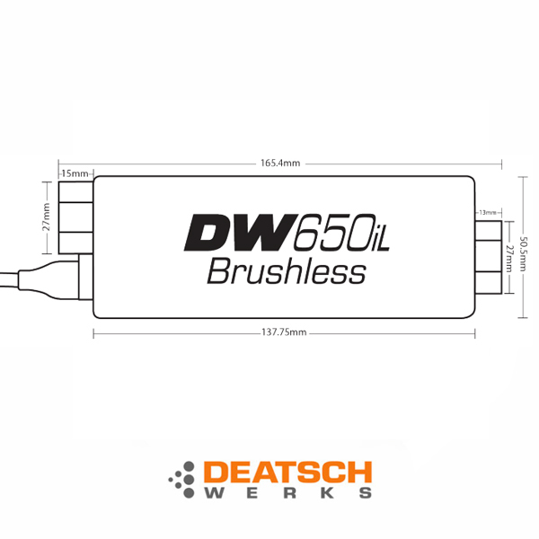 Deatwerkks DW650il Bürstenlose Inline-Kraftstoffpumpe