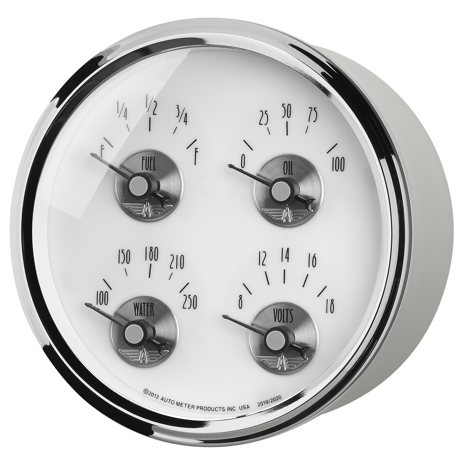 5" Vierfachanzeige, 100 Psi/100-250 °F/8-18v/0-90 Ω, Prestige Pearl