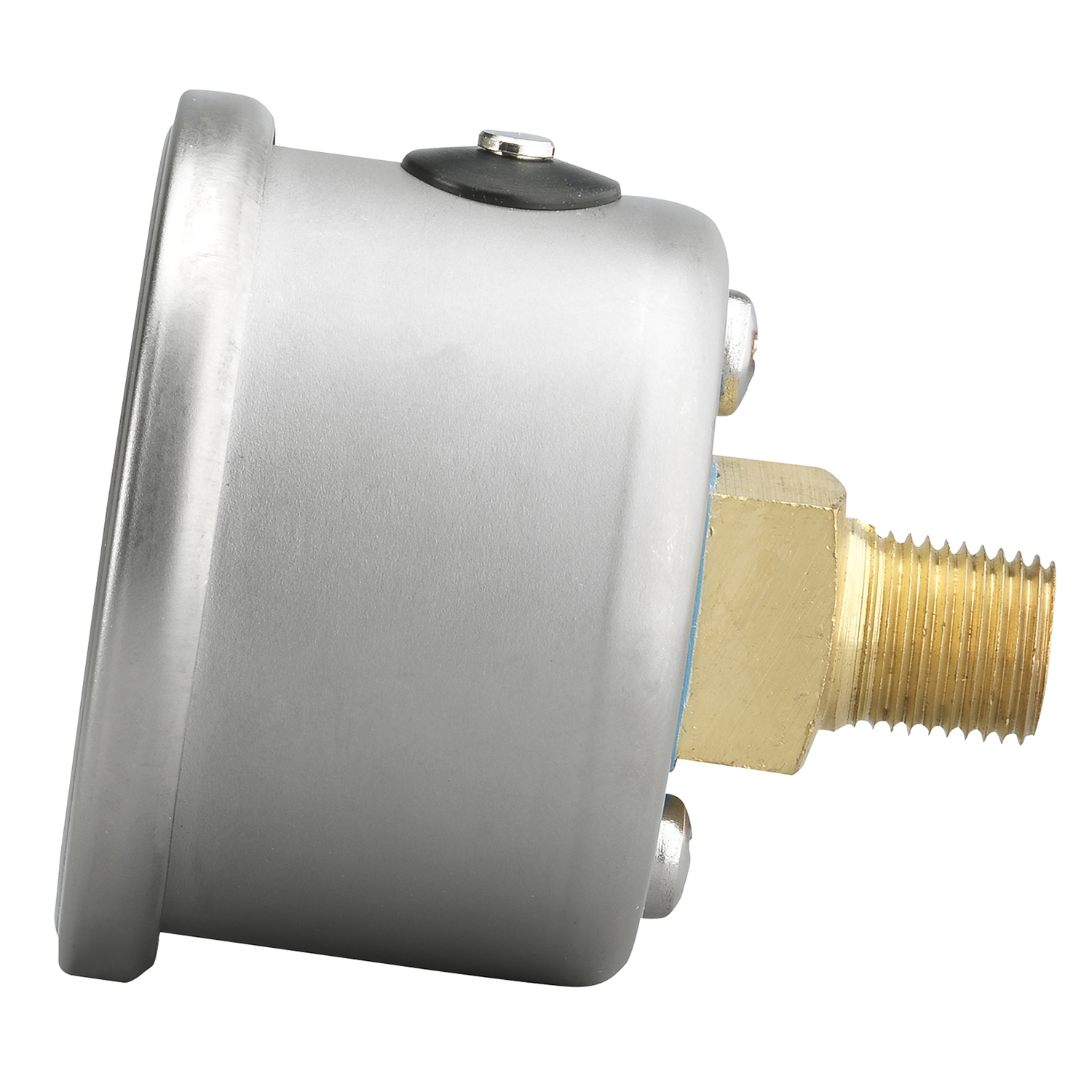 1-1/2" Druck, 0-100 Psi, Black