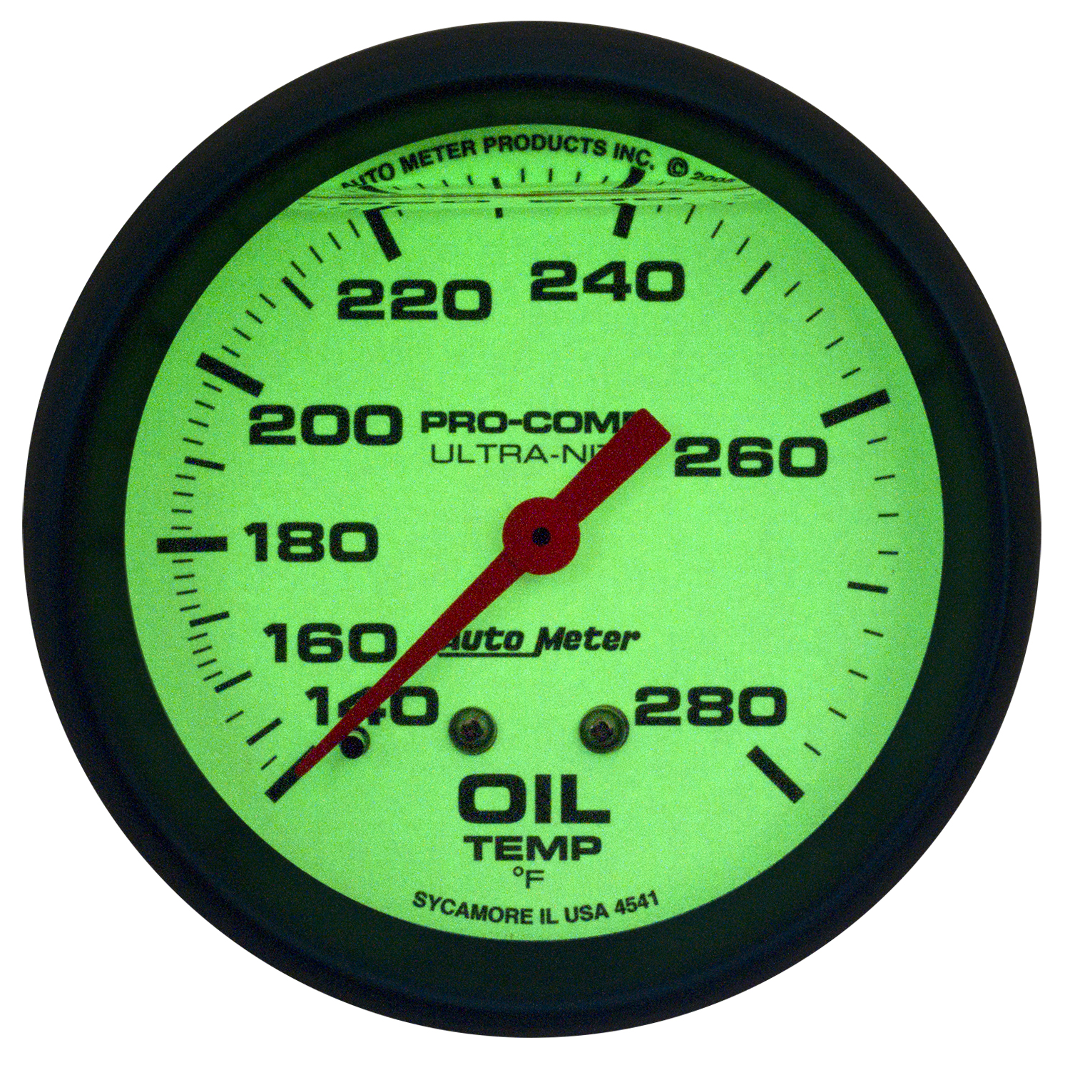 2-5/8" Öltemperatur, 140-280 °F, Liquid Filled, Ultra-Nite