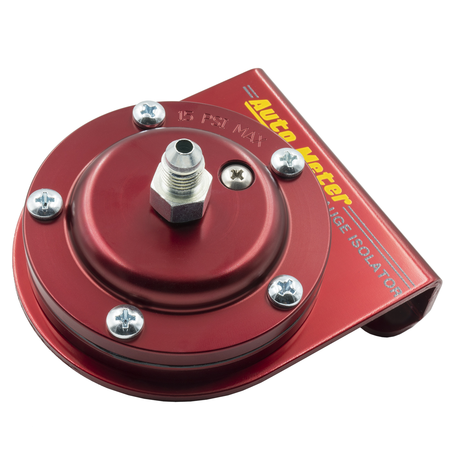 Fuel Press Isolator Kit, For 15 Psi Gauges, Red Anodized Aluminum, -4an Fittings Fuel Press Isolator Kit, For 15 Psi Gauges, Red Anodized Aluminum, -4an Fittings
