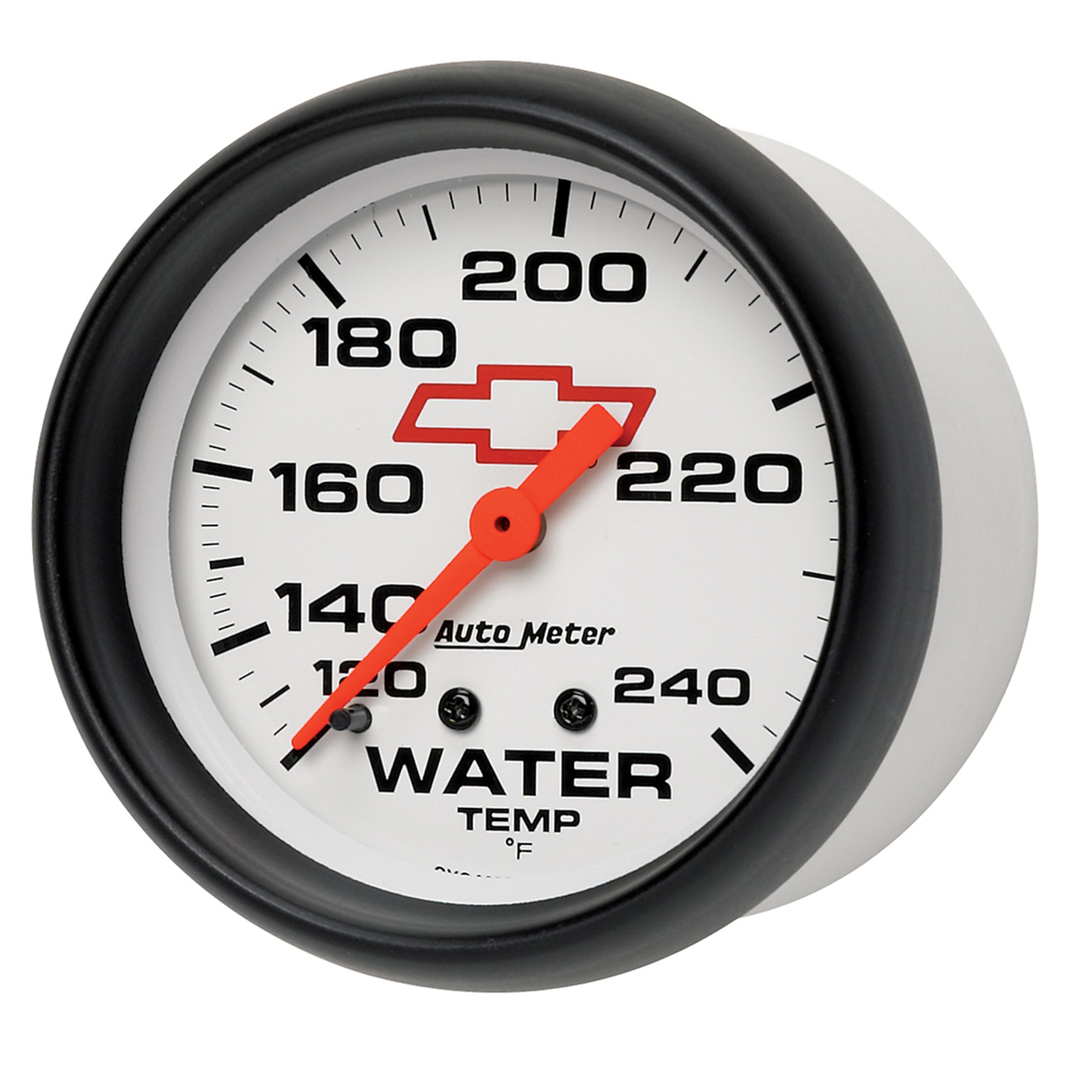2-5/8" Wassertemperatur, 120-240 °F, Chevy Red Bowtie, White
