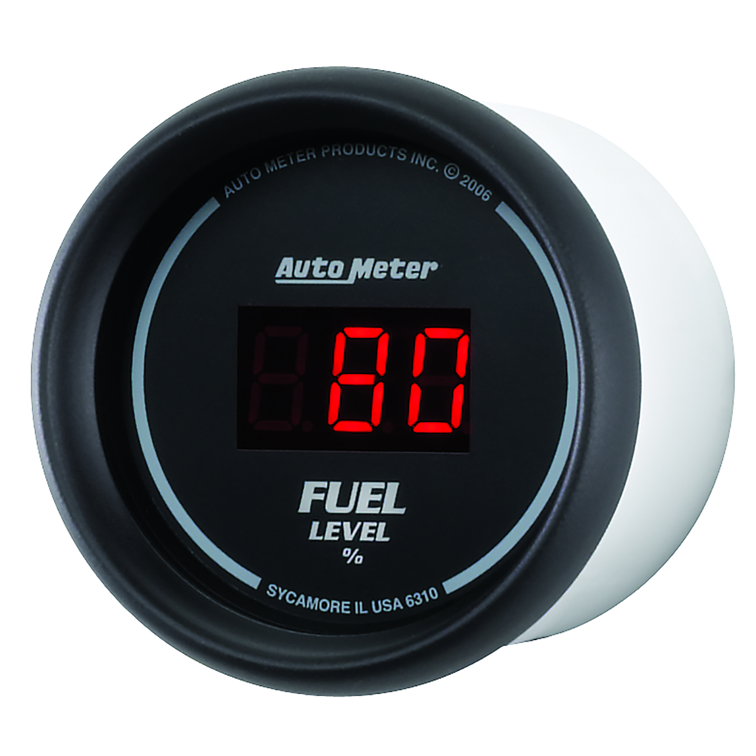 2-1/16" Kraftstoffstand, Programmable 0-280 Ω, Digital Black