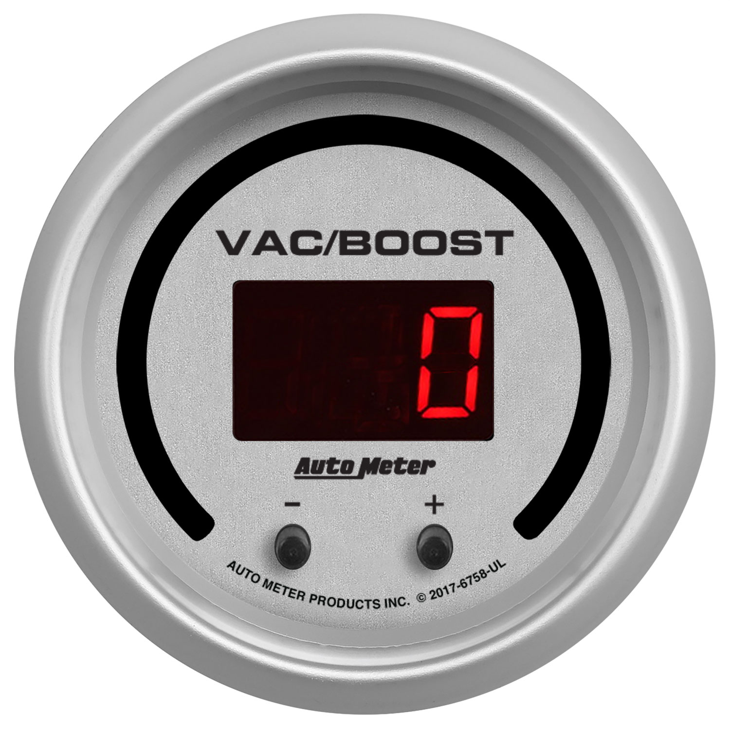 2-1/16" Two Channel Vac/Boost / Fluid Druck, Selectable Scale Psi / Bar, Ultra-Lite Elite Digital