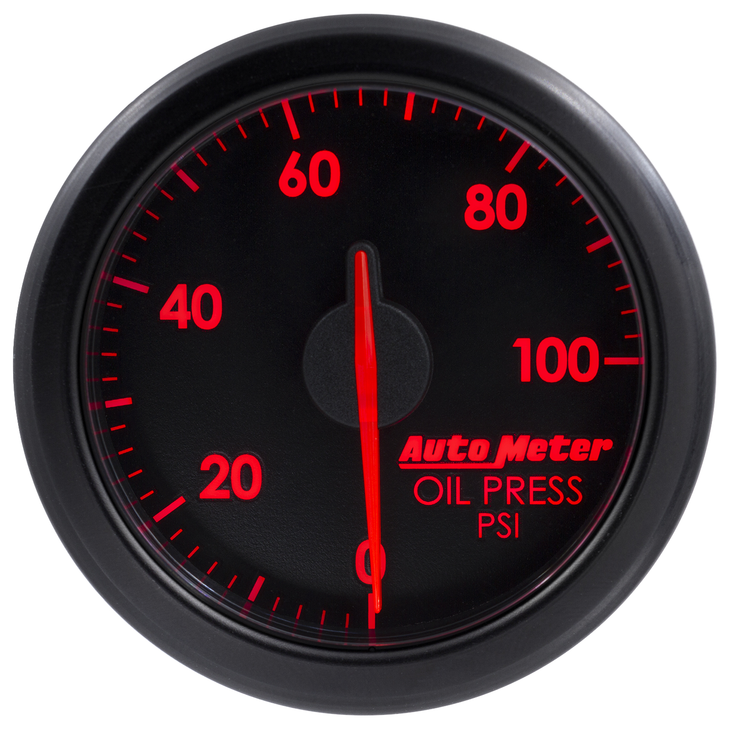 2-1/16" Öldruck, 0-100 Psi, Airdrive, Black