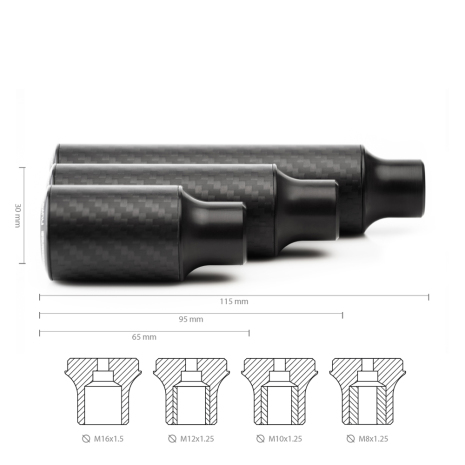 Getriebeknopf Kavernous Carbon (glänzendes Finish)