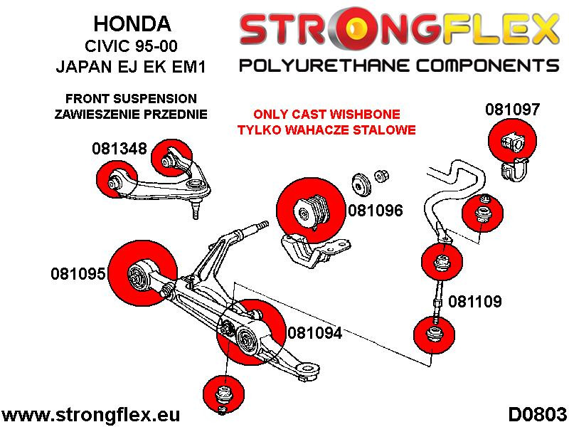 Front Wishbone Inner Bush Sport