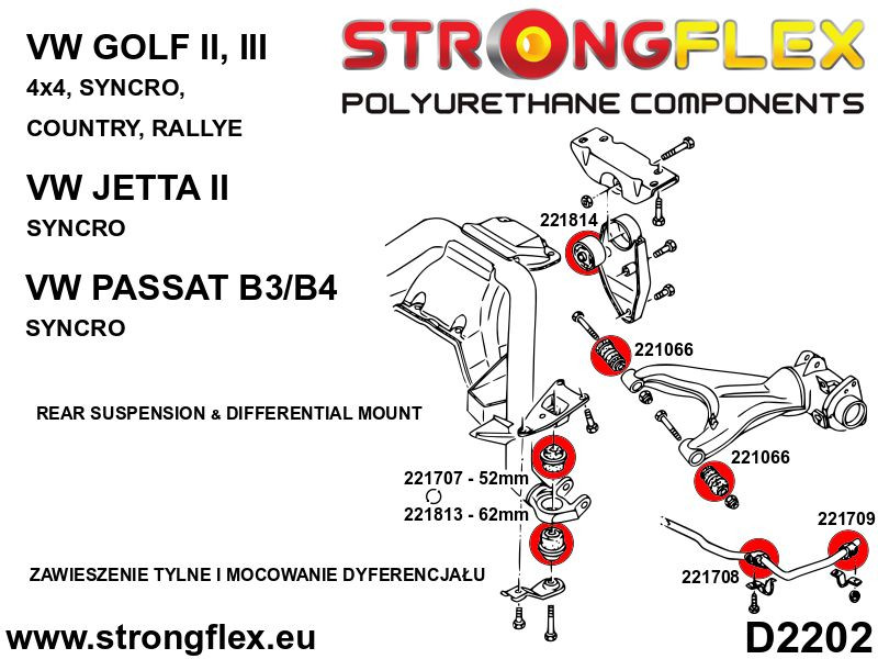 Hinterer Wegarmbuchse 4x4 Sport