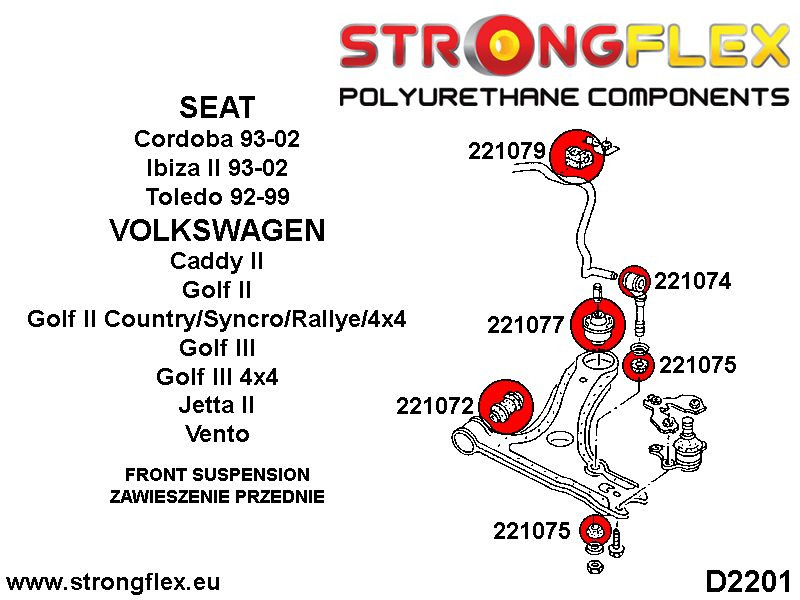 Front Anti Roll Bar Augenbolzen Busch