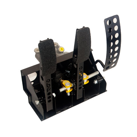 OBP Bodenmontierte Pedalbox 3 Pedale 2x Hauptzylinder (Kabelkupplung)