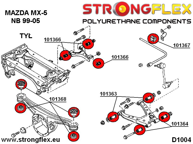 Hinterer Anti-Rollbar-Buschsport