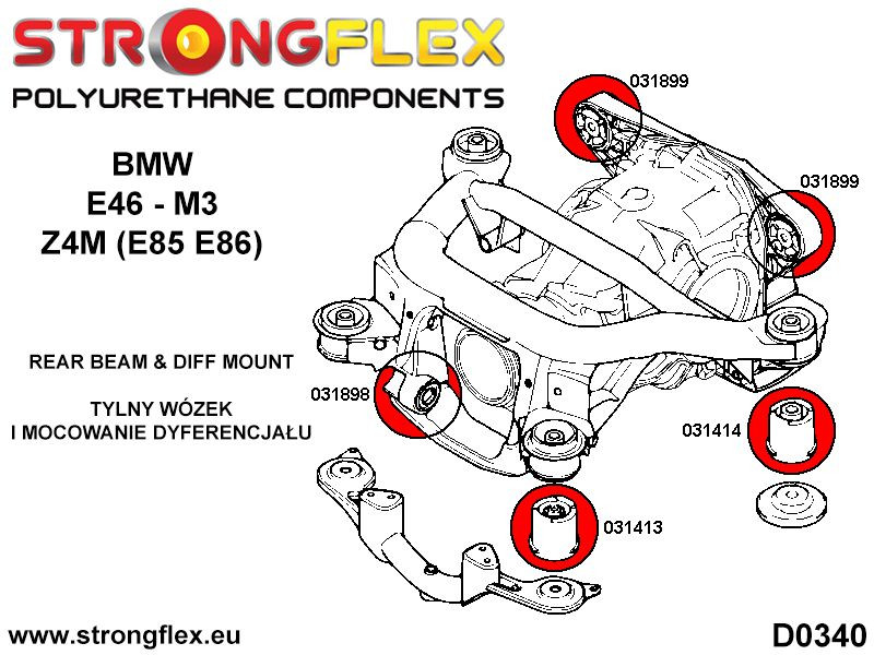 Hinterer Subframe-Hinterbuchse-Sport