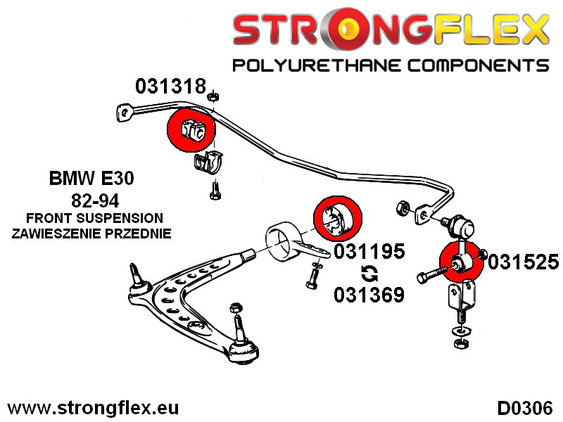 Front Anti Roll Bar Link Bush Sport