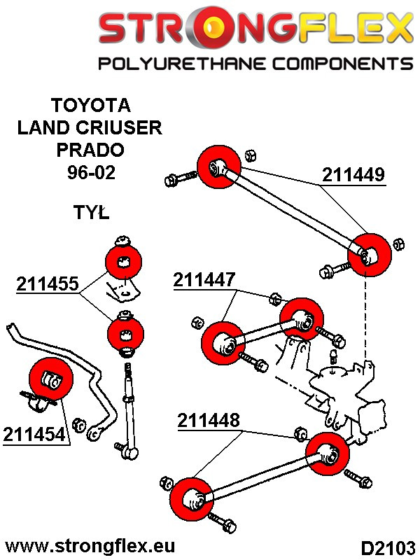 Hinterer Suspension Bush Kit Sport