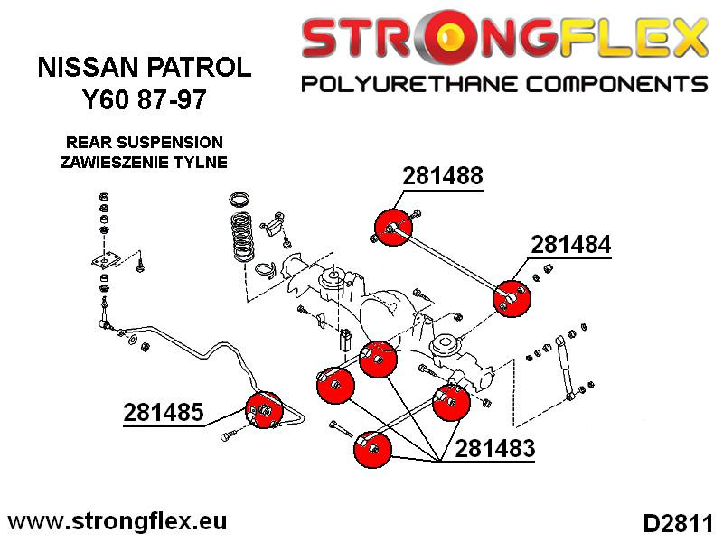 Hinterrad-Suspension-Busch-Kit