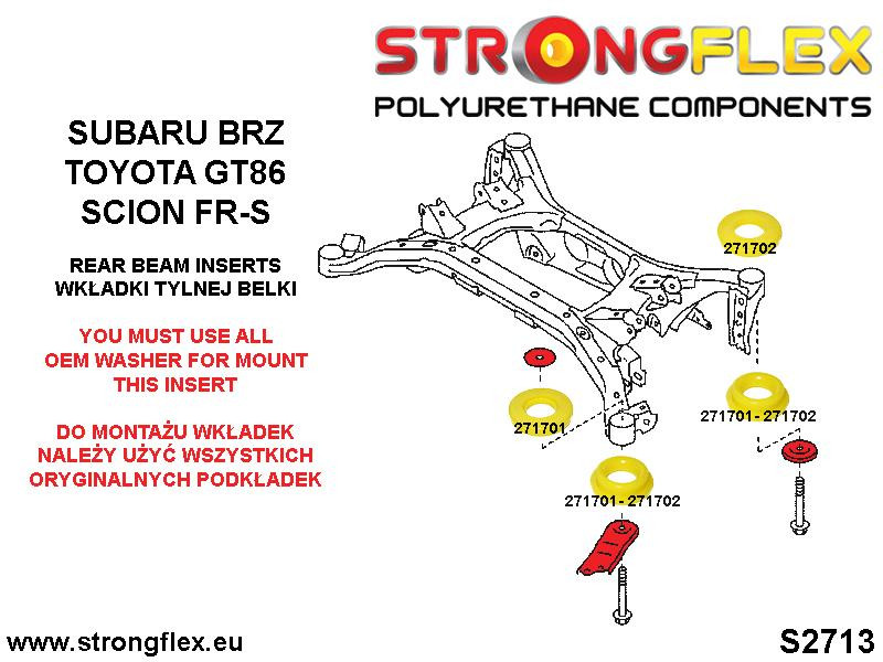 Hinterer Strahleinsätze Montage Kit Sport