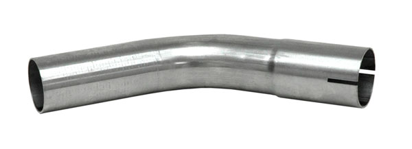 Bent Abgasröhre 45 ° 1 3/4" Rostfrei (44,5 mm)