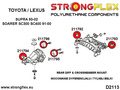 TOYOTA SUPRA MKIV HINTER DIFF-MOUNT - Vorderbuchse