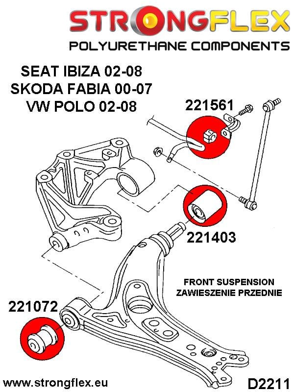 Front-Suspension Bush-Kit Sport