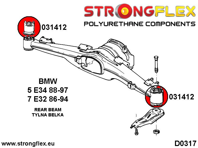 Hinterrad-Suspension-Busch-Kit