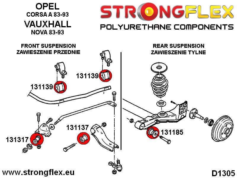 Front Wishbone Inner Bush Sport