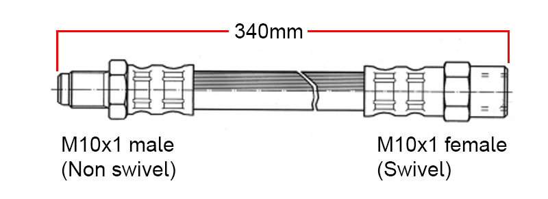 Bremsschlauch Front VOLVO 240/740/940 mit S60R/V70R 4-Kolbenbremssattel