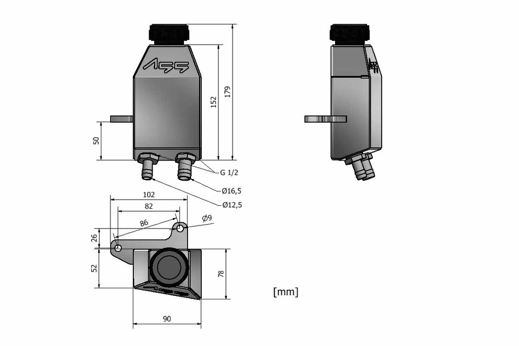 Arsch Servoöltank BMW E36 (M50)