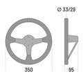 Sparco R325 Lenkrad Wildleder