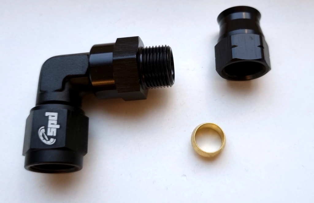 AN8 - 1/2" weibliches Aluminium-Röhrenschneider-Futter - 90°