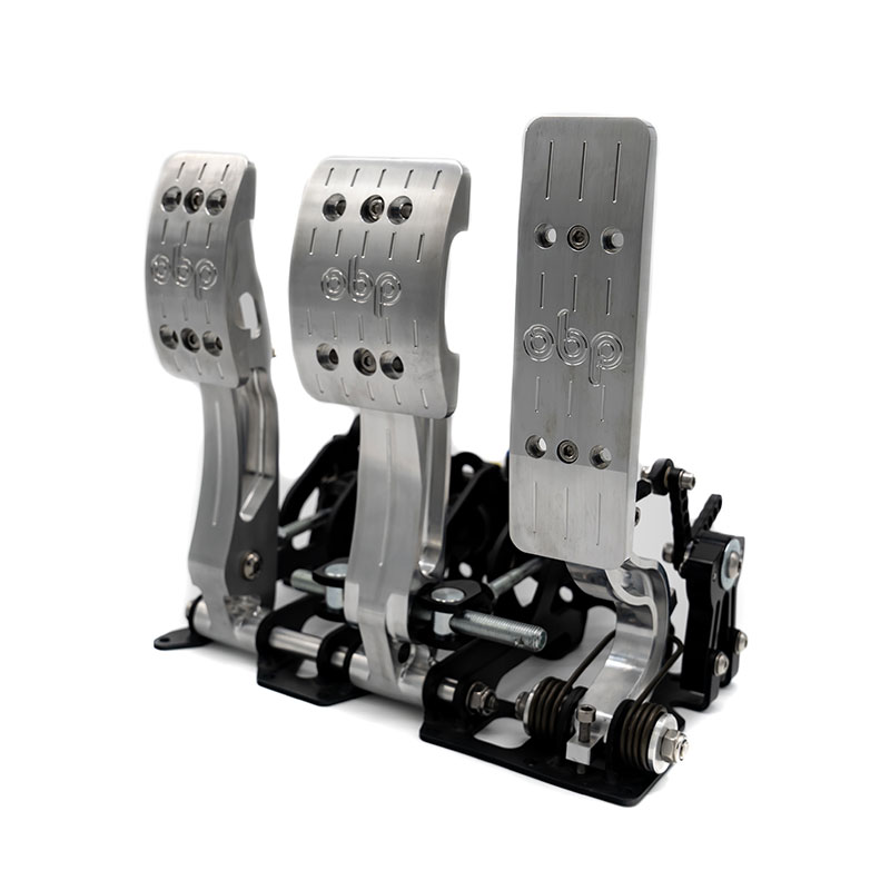 OBP Racing Series Bodenmontierte Pedalbox Silber