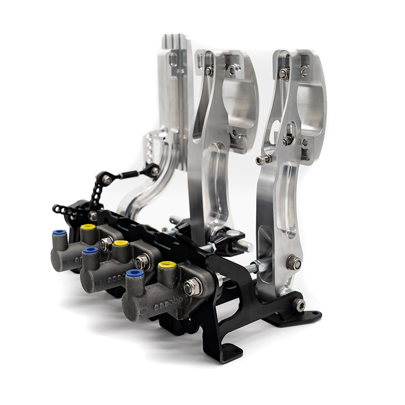 OBP Racing Series Bodenmontierte Pedalbox Silber