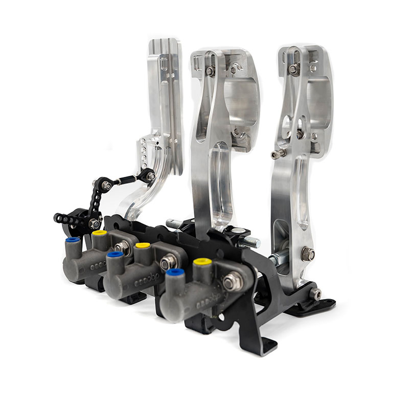 OBP Racing Series Bodenmontierte Pedalbox Silber