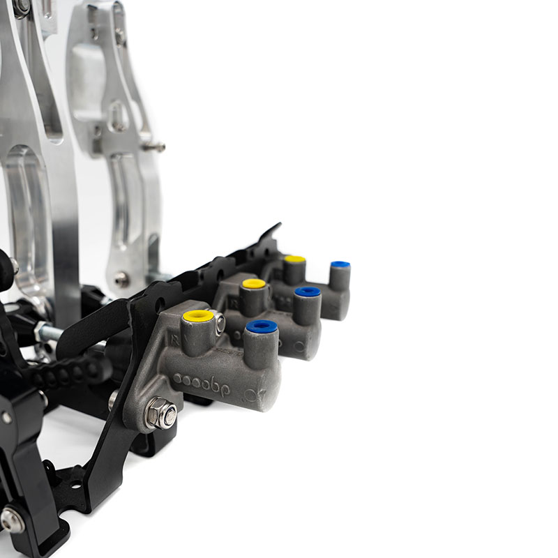 OBP Racing Series Bodenmontierte Pedalbox Silber